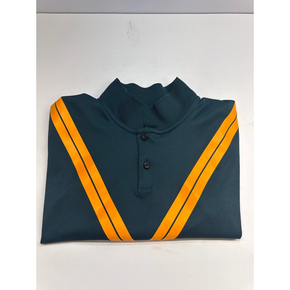 Nike Roger Federer RF Advantage Tennis Polo Shirt Teal Orange Mens Medium